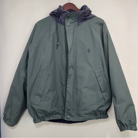 Vintage 90’s Náutica Reversible Windbreaker Jacket - Picture 1 of 14